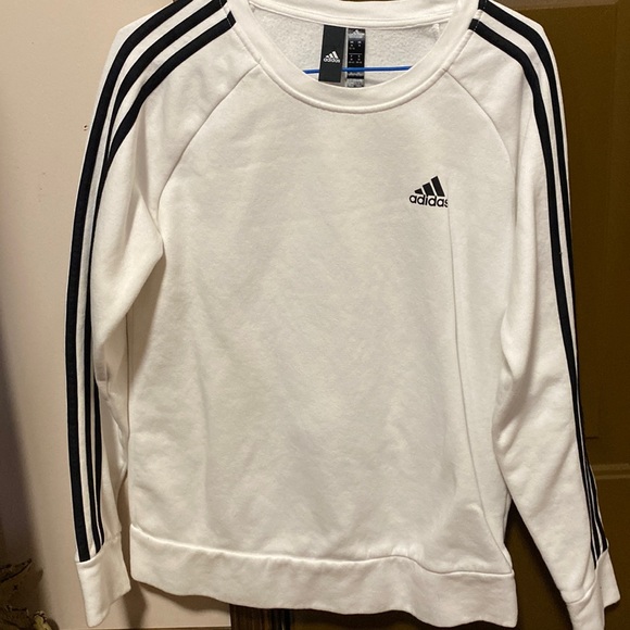 adidas Sweaters - Adidas White Crewneck